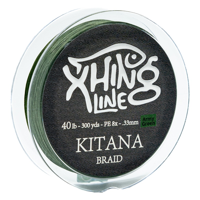 Xhing Line – Kitana PE 8x Braided Line – Army Green