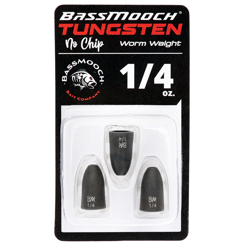 Tungsten No-Chip Worm Weights|1/8oz – 4pk|1/4oz – 3pk|3/8oz – 3pk|1/2oz – 2pk