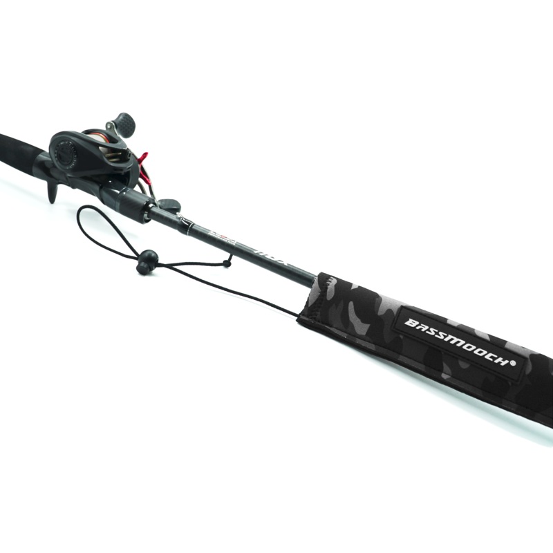 BassMooch Neo Rod Sleeve – Black Camo