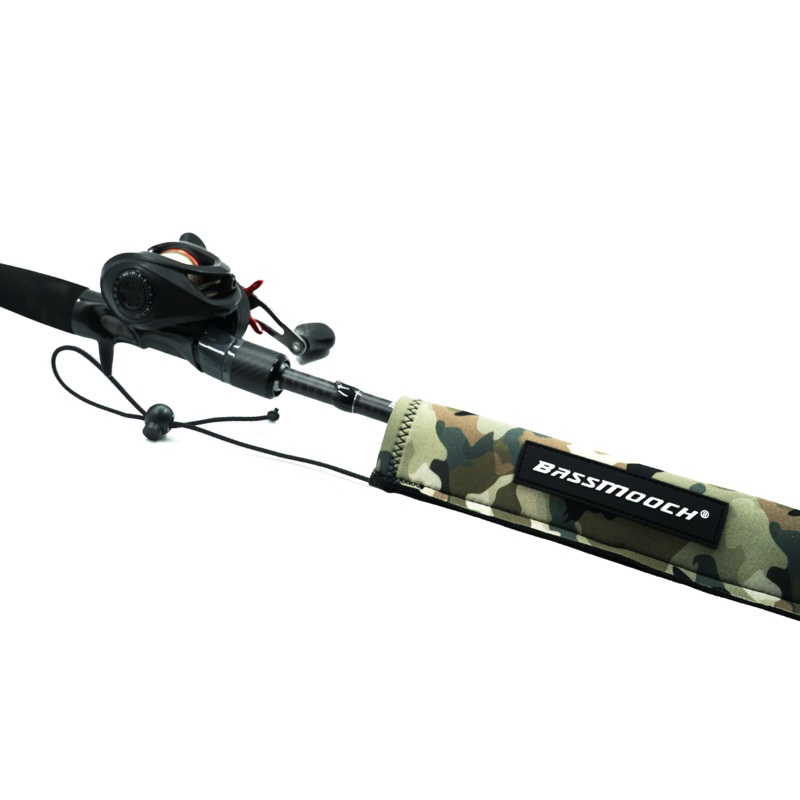 BassMooch Neo Rod Sleeve – Green Camo