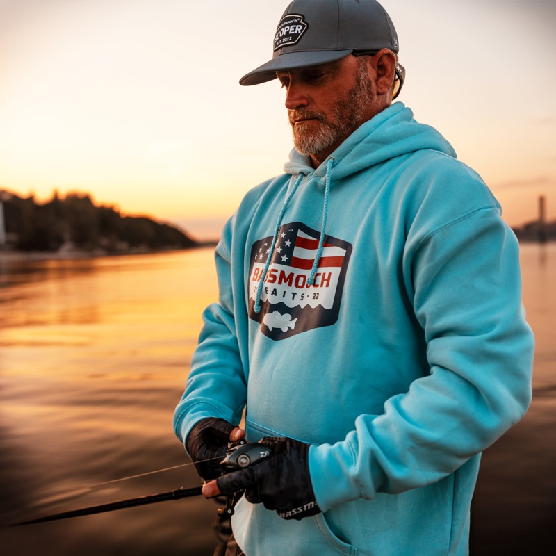 BassMooch Nation Hoodie|Carolina Blue|Red|M|L|XL|2XL