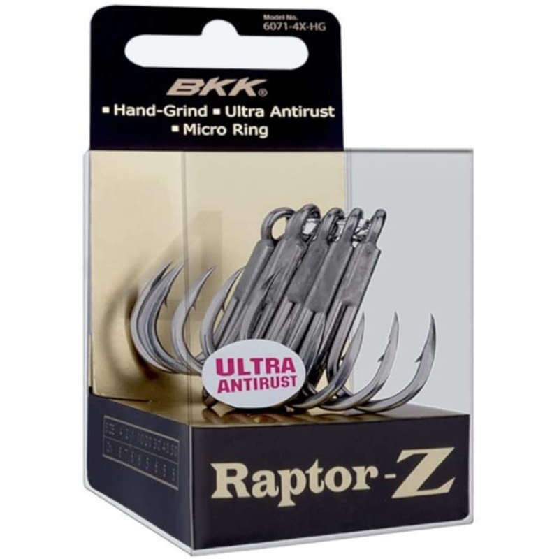 BKK Raptor Z Treble Hooks.|2|1|1/0|2/0|3/0