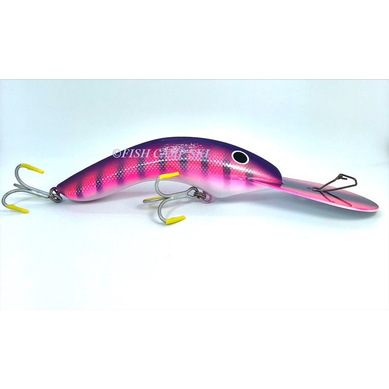 Gidgee Barcoo Lures|Pink Purple Stripe|Perch|Aussie Gold|Pearl White Brown Stripe|Yellow Black Stripe|Green Fire tiger|Pearl White Pink Stripe|HammerHead|Red Black Stripe|105mm|130mm|170mm Shallow|170mm Deep