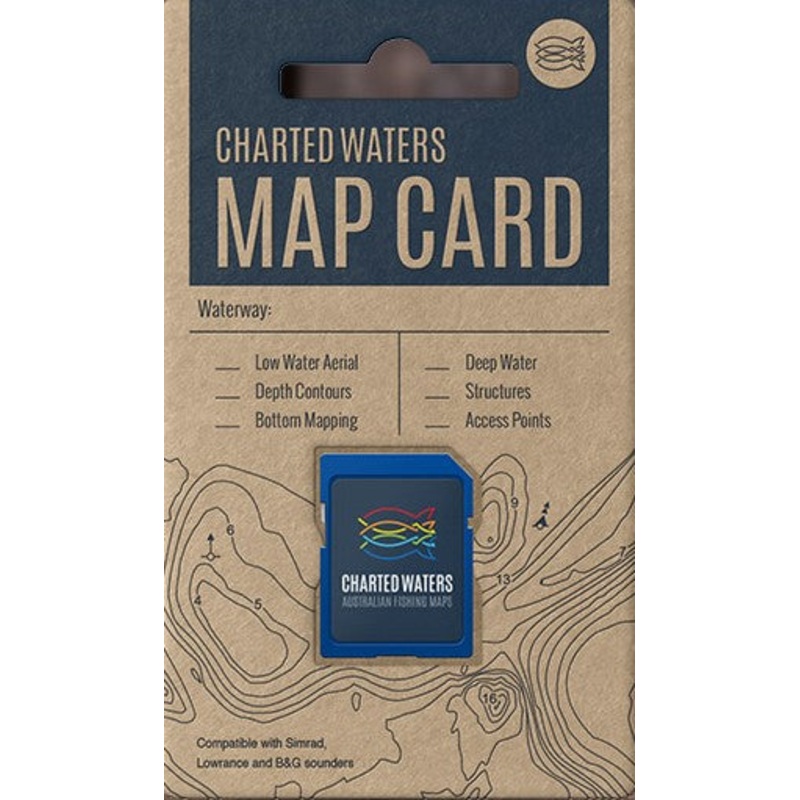 Charted Waters Map Card – Lake Mulwala Satellite