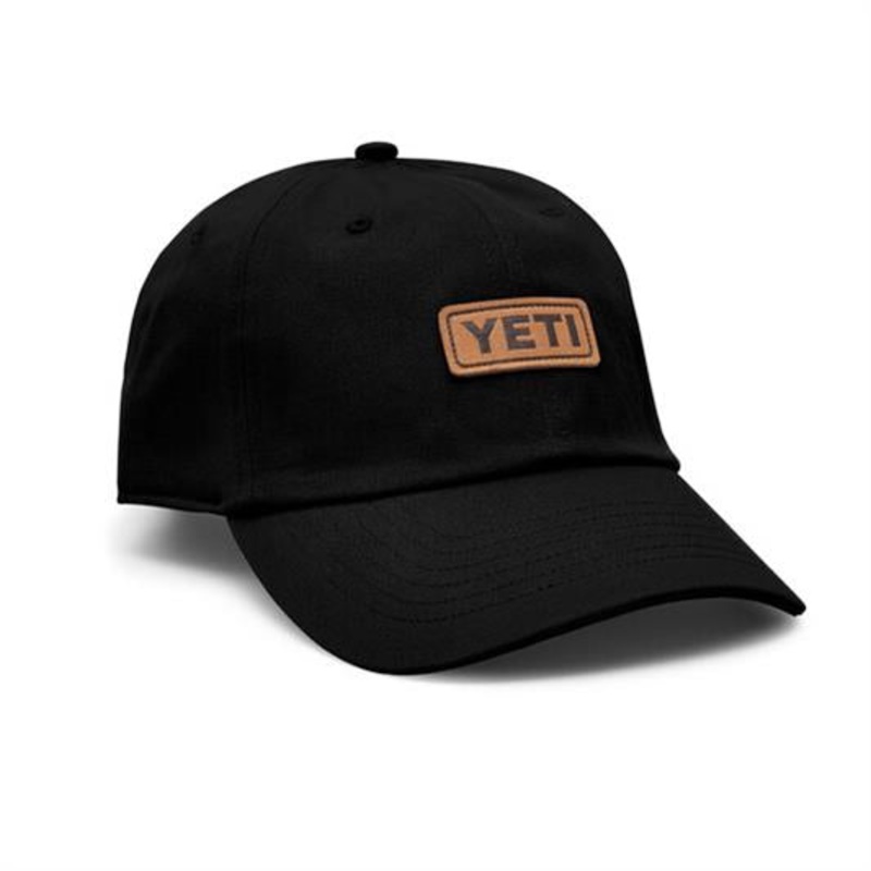 Yeti – Badge Logo Leather Soft Crown Hat