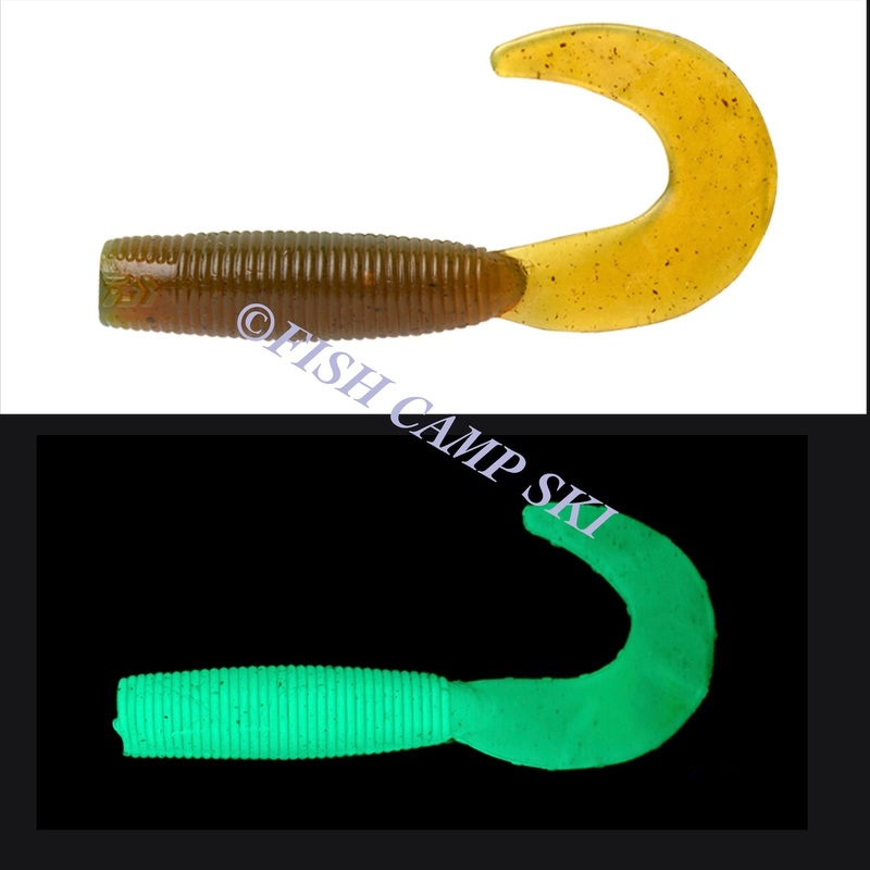 DAIWA BAIT JUNKIE 4 INCH GRUB|GP Chartreuse UV|Voltage|Motor Oil UV|Bloodworm UV|Banana Split|Baby Bass