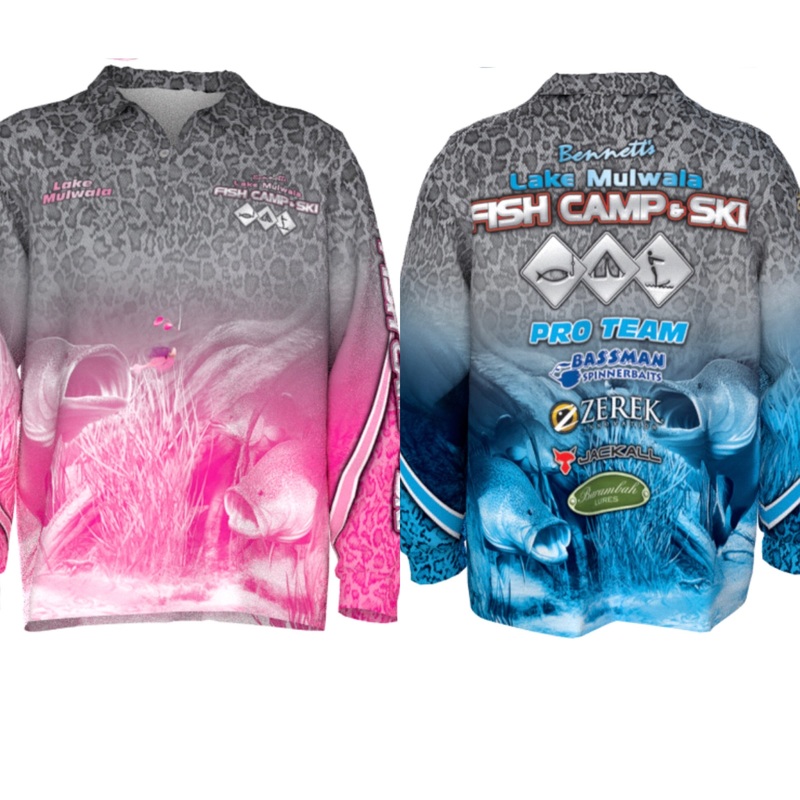 Fish Camp & Ski – Kids Fishing Shirt with UPF 50 broad-spectrum Sun protection