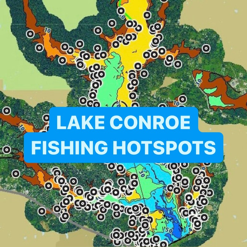 Lake Conroe Fishing Hotspots|Physical SD Card|Online Download|Humminbird|Lowrance|Garmin|Silver|Gold|Platinum