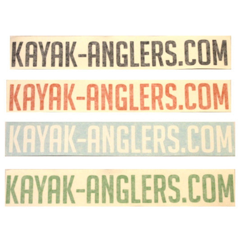 Kayak Anglers Decal / Sticker|8″ Logo|12″ Logo|12″ Orange URL|12″ White URL|12″ Green URL|12″ Black URL