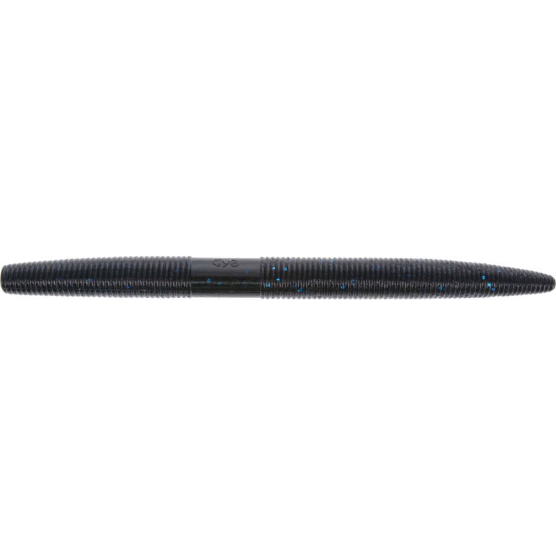 Yamamoto Baits 6 Senko|Black (Large Blue Flake)|Chartreuse (Black Flake)|Smoke/Black (Silver Flake)|Green Pumpkin (Black Flake)