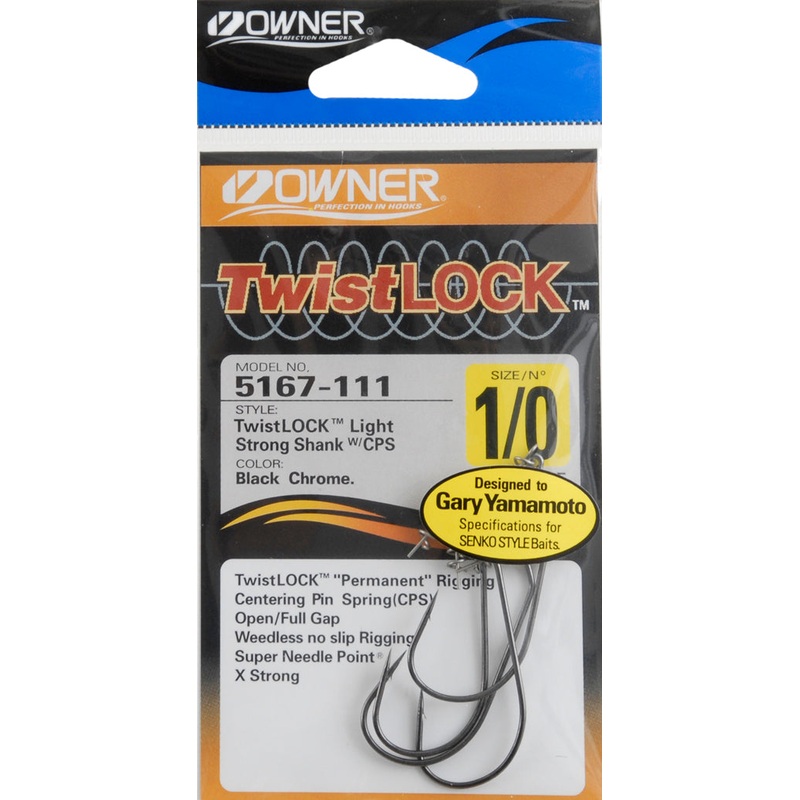 Owner TwistLOCK Light Hooks||1/0||2/0||3/0||4/0||5/0