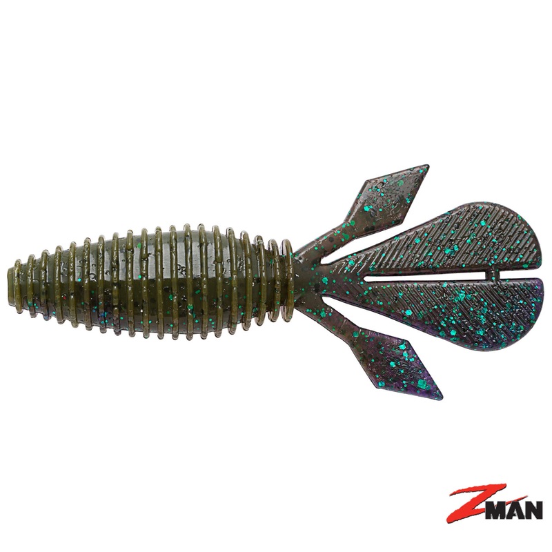Z-Man Palmetto BugZ|4″|Black Blue Flake|Watermelon Red|California Craw|Bama Bug|Junebug|Green Pumpkin
