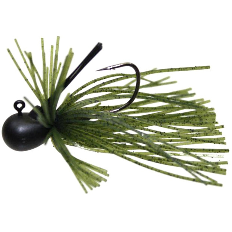 Keitech Tungsten Guard Spin|5/32 oz|Green Pumpkin Pepper|Dark Green Pumpkin