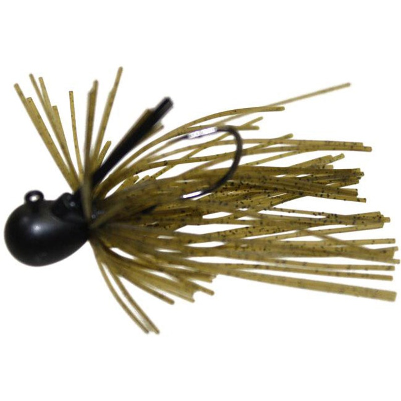 Keitech Tungsten Guard Spin|5/32 oz|Green Pumpkin Pepper|Dark Green Pumpkin