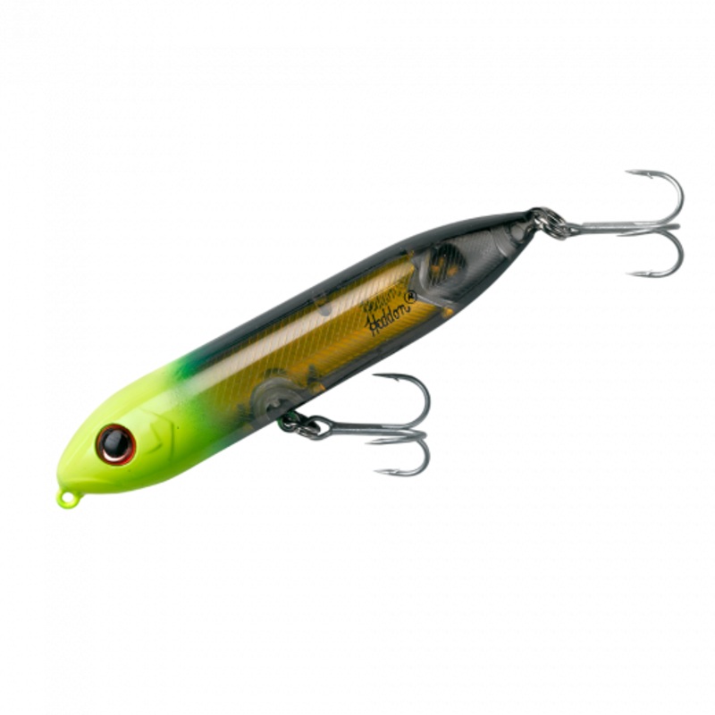 Heddon Super Spook Jr.|Baby Bass|Black Shiner|Clear|Blue Chrome|Clown|Bone|Chartreuse|White Chart Head|Chart/Black Head|Chartreuse Silver Insert|Black/Chart Gold Insert|White/Pink Silver Insert|Pink/Silver Insert|Chrome/Pink|Gold/Pink|Bone Silver|Golden S