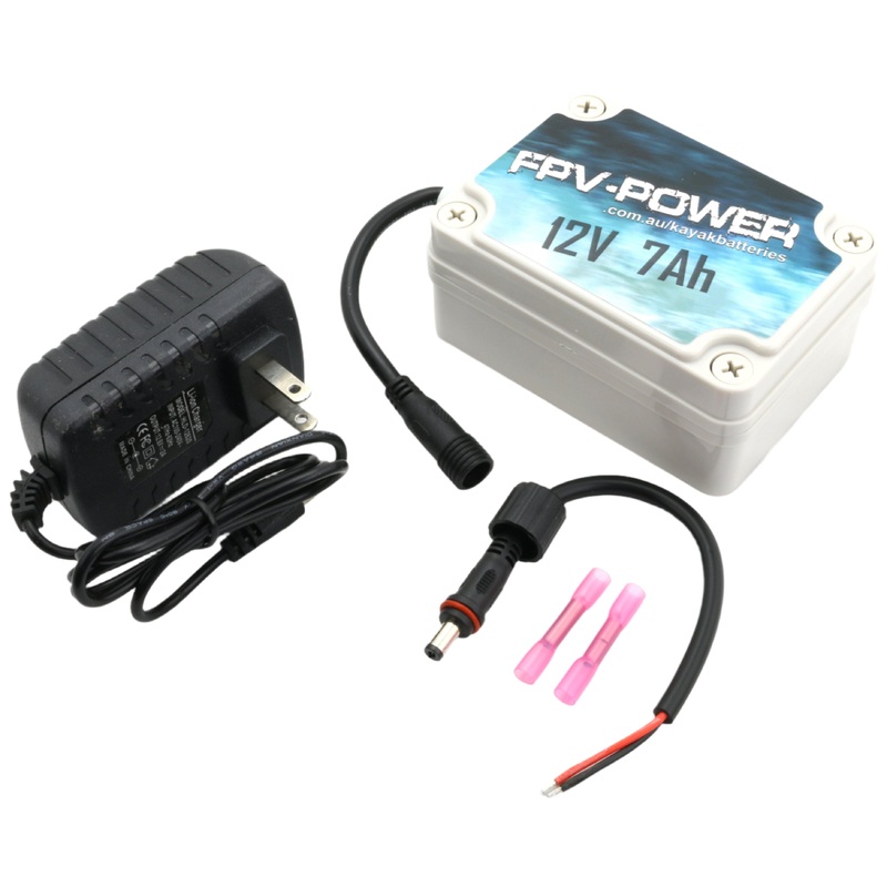 FPV-Power 7Ah or 17.5Ah Kayak Lithium Battery and Charger Combos