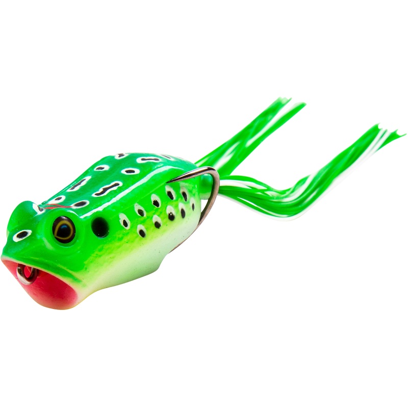 Z-Man Leap FrogZ Popping Frog|2.25″|2.75″|Brown Leopard|Old School Frog