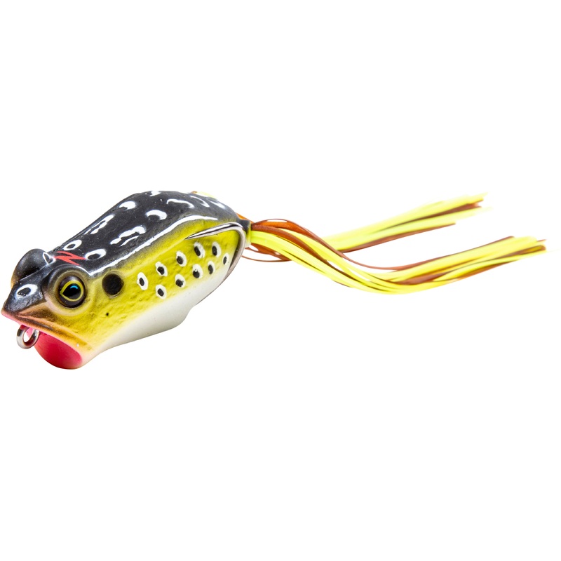 Z-Man Leap FrogZ Popping Frog|2.25″|2.75″|Brown Leopard|Old School Frog