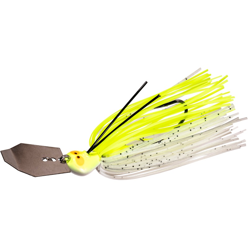 Z-Man CrossEyeZ ChatterBait|3/8 oz|1/2 oz|3/4 oz|Pearl Ghost|Black/Blue|Green Pumpkin|Water Bug|Chartreuse/White|Fire Craw|Smoked It|Chili Dog|Shad Spawn|Mouserat