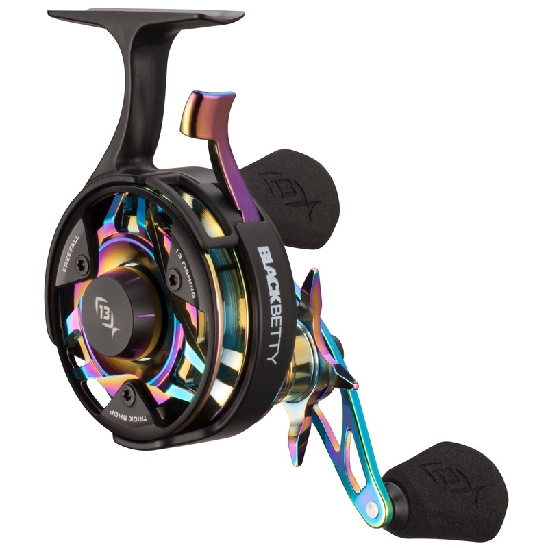 13 Fishing FreeFall Carbon – Inline Ice Fishing Reel – Trick Shop Edition