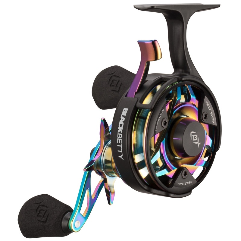 13 Fishing FreeFall Carbon – Inline Ice Fishing Reel – Trick Shop Edition