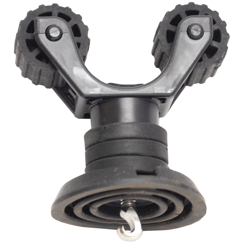 YakAttack Paddle Holder – Leash Plug Adapter Mount with Rubber Base