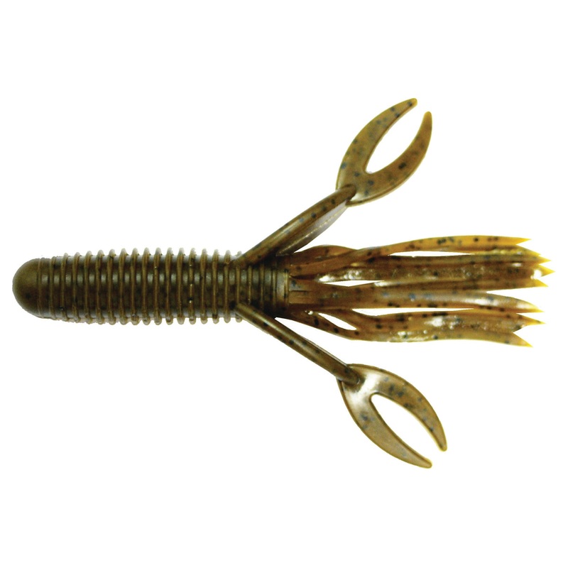 Big Bite Baits Craw Tube|Black Blue/Electric Blue laminate|Crawdad|Gen Pumpkin/Texas Red