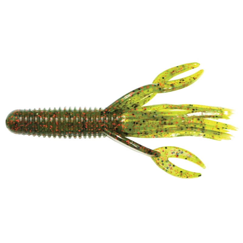 Big Bite Baits Craw Tube|Black Blue/Electric Blue laminate|Crawdad|Gen Pumpkin/Texas Red