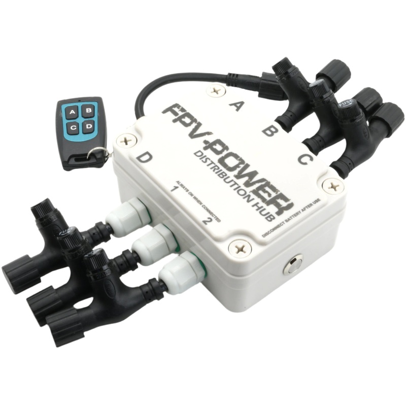 FPV-Power Distribution Hub – 6 Station Plug & Play Kit