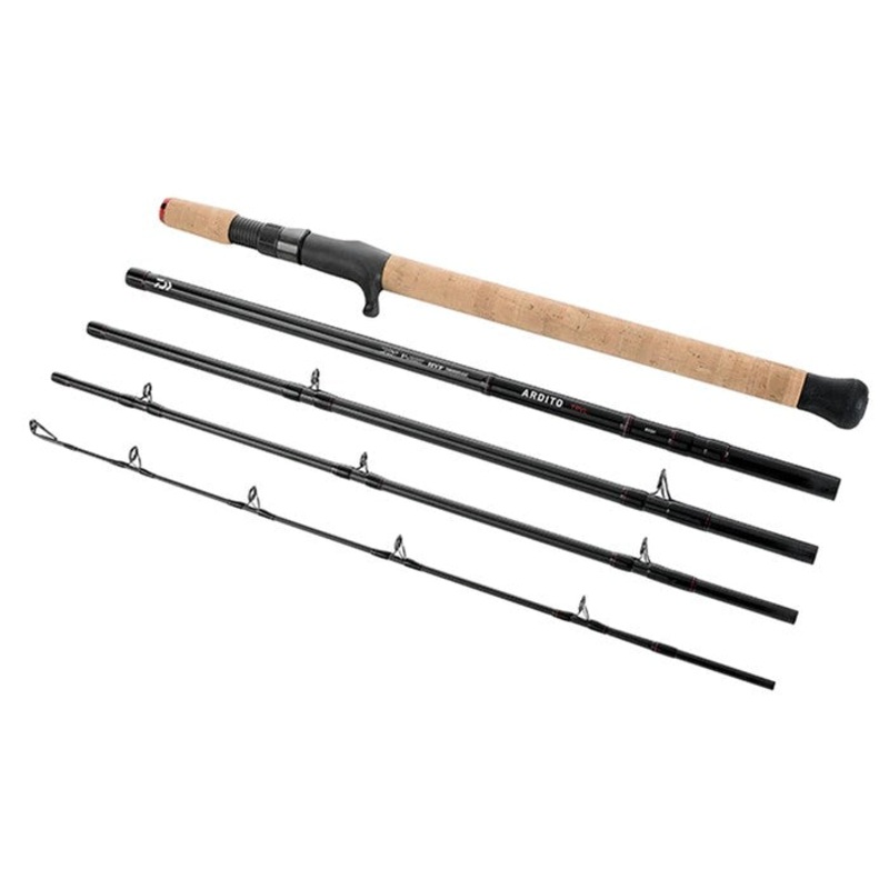 Daiwa Ardito Travel Rod|6’8″|6’10″|7’0″|7’6″|8’5″|Med-Light (Fast) – (Premium)|Med-Heavy (Fast) – (Premium)|Medium (Fast)|Med-Heavy (Fast)|Med-Light (X-Fast)|Heavy (Reg) – (Musky)|X-Heavy (Reg) – (Musky)|Spinning|Casting