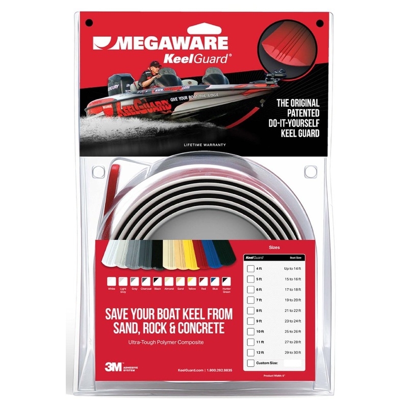 Megaware KeelGuard|4’|5’|6’|7’|8’|9’|10’|11’|12’|White|Black|Almond|Sand|Gray|Light Gray|Charcoal|Red|Blue|Yellow|Hunter Green