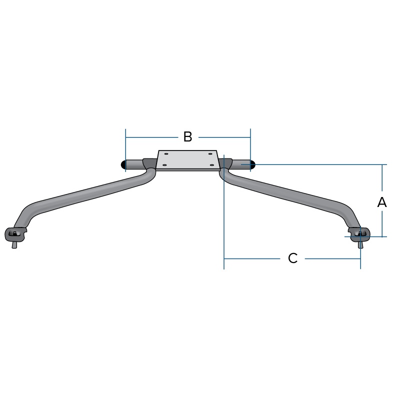 NRS Frame Stern Seat Mount|Small – 32″|Small – 39″|Large