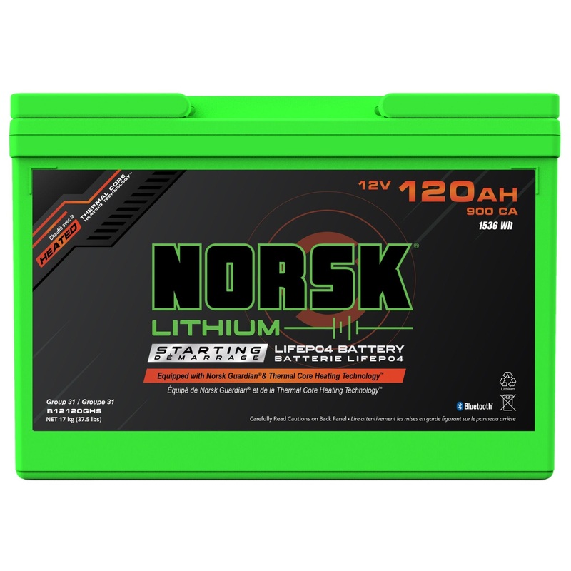 Norsk Lithium 12V Marine Starting Batteries