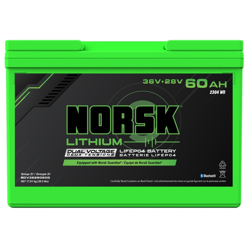 Norsk Lithium 36+28V Dual Voltage Batteries