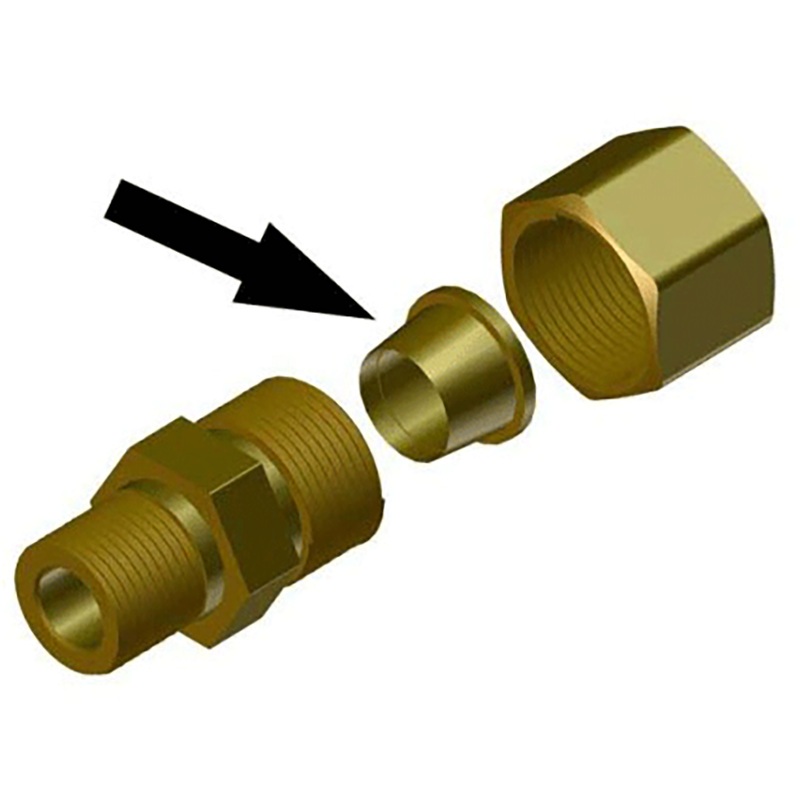 Power-Pole 5/16 Compression Fitting Parts