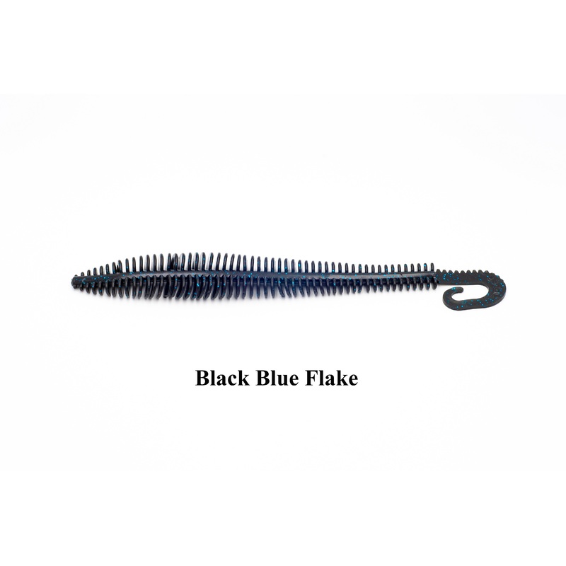 Zip-Zilla 13|Black w/Blue Flake|Green Pumpkin Black Flake|Green Pumpkin Purple Black Flake|Pearl Gold Hologram|Smoke Silver|Watermelon Seed Red Black Flake|White (Saltwater Plastic)|Vector Magnum Offset Worm Hook