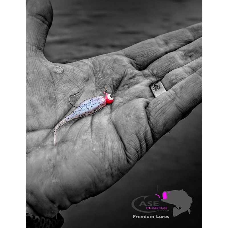 Case Lil Fry|Bubblegum Pearl|Chartreuse Pearl|Creamsicle|Flying Tiger|Ghost Pepper|JT’s Jewel|”Merica”|Mikey’s 2 inch Tickler|Sculpin|Skip Jack|Wonderbread