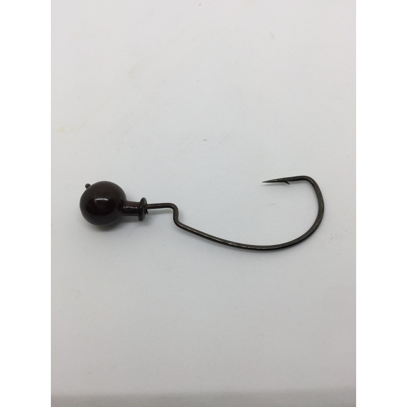 Zipper Inline Jig Heads|Brown|Black|Ball|Slider|Cobra|Football|1/4 oz|3/8 oz|1/2 oz|5/8 oz|3/4 oz