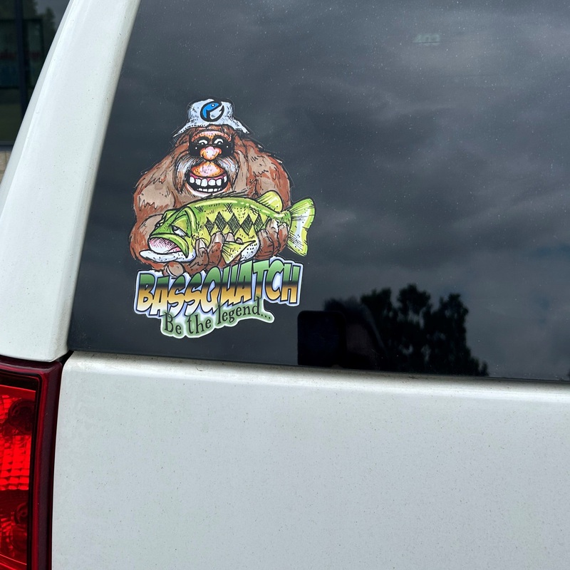 Bassquatch-Be the legend Decal …