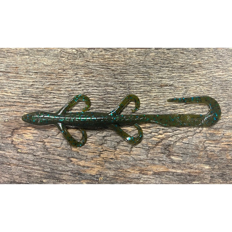 Larry the Lizard|Green Pumpkin w/Blue Flake|Black w/Blue Flake|Junebug|Watermelon w/Red Flake