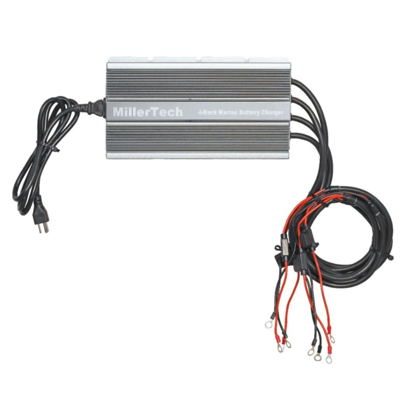 Millertech 4-Bank LiFePo4 Lithium Battery Charger