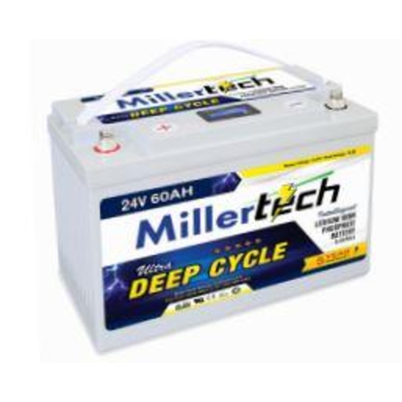 Millertech Lithium Battery- 24 Volt 60 Amp Hour Lithium Battery 24V60AH