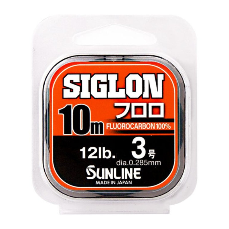 Sunline Siglon 100% Fluorocarbon Leader | 10Mt / 11Yd | Clear |