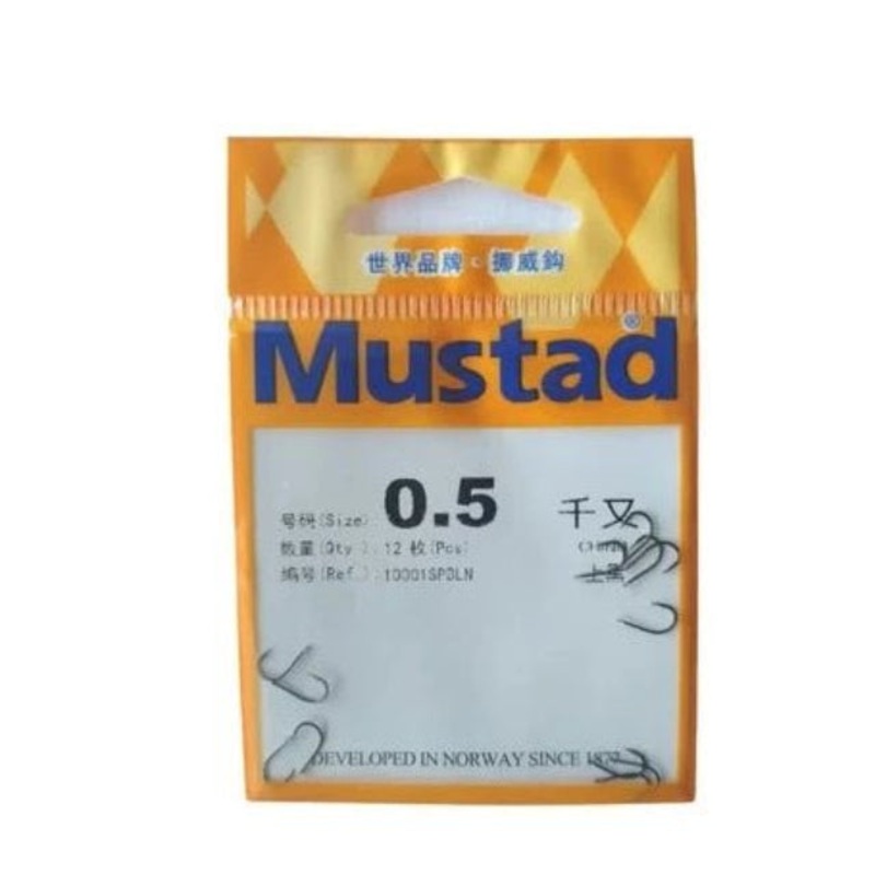 Mustad Chinu Forged Kirbed Single Hooks 10001SPBLN