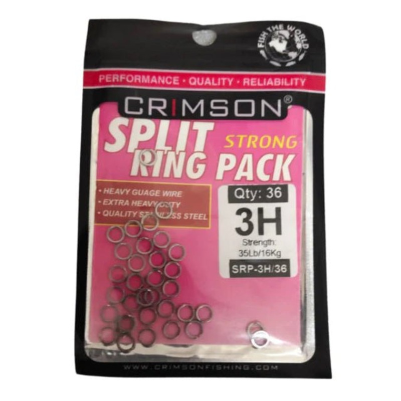 Crimson Split Rings Strong Pack