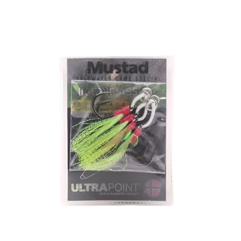 Mustad Jigging Assist Light Jigging Hook Sets J-ASSIST4 | 2 Pcs Per Pack