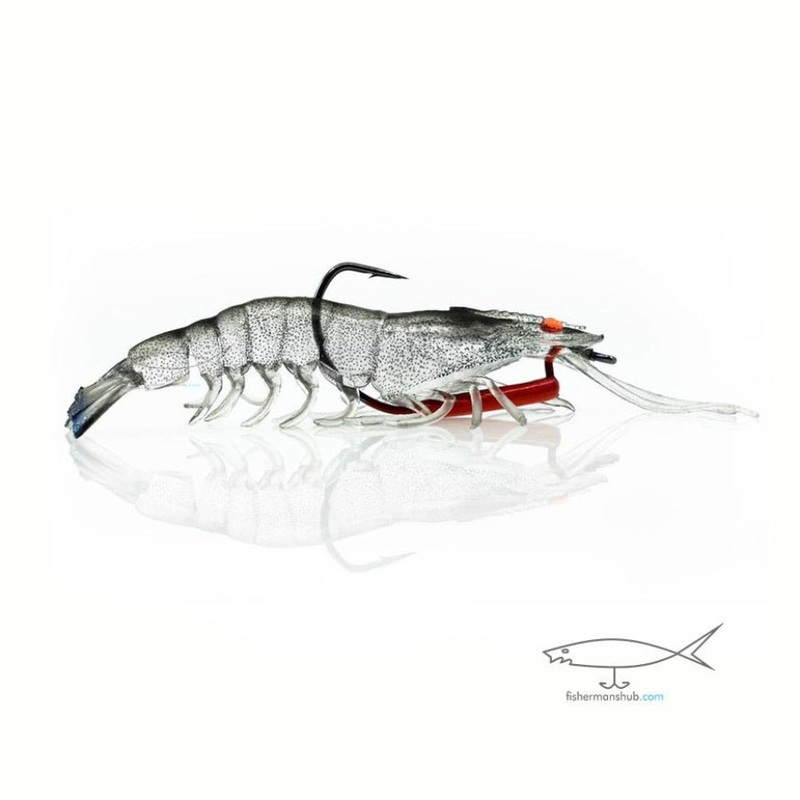 Chasebaits Flick Prawn Softbait Lures With Jighead |  12.5 Cm