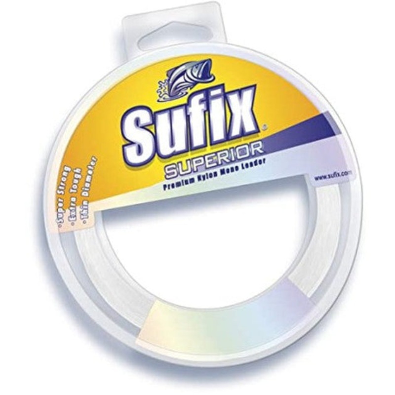 Sufix Superior Monofilament Fishing Leader Line | 100Mt / 110Yd | Clear |