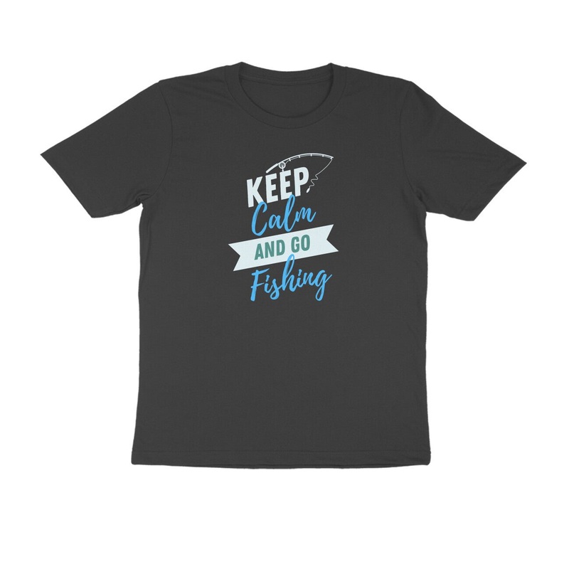 Men’s Angling T-Shirt’s – Keep Calm And Go Fishing | Round Neck | Short Sleeves |