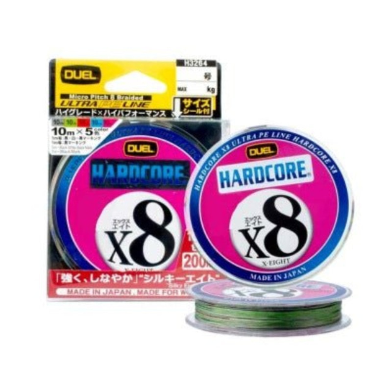 Yo-Zuri Duel Hardcore X8 Braided Fishing Line | 150Mt / 165Yd | Silver |